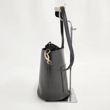 RODE SKO 花柄巾着内袋付き ショルダーバッグ ブラック レディース ロデスコ【中古】5-0813G◎