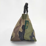 Herve Chapelier 1027W コーデュラ 舟型 カモフラ 迷彩 トートバッグ カーキ レディース エルベ・シャプリエ【中古】5-0813G◎