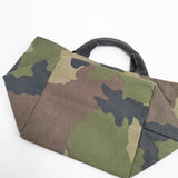 Herve Chapelier 1027W コーデュラ 舟型 カモフラ 迷彩 トートバッグ カーキ レディース エルベ・シャプリエ【中古】5-0813G◎