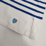 ORCIVAL オーバーサイズ バスクシャツ チュニック ボーダー カットソー ホワイト ブルー レディース オーシバル/オーチバル【中古】5-0901M∞