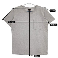 Goodwear ポケT アメリカ製 SLIM FIT 半袖Ｔシャツ カットソー グレー レディース グッドウェア【中古】5-0504S∞