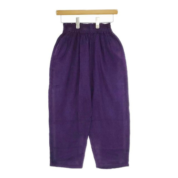 ヂェン先生の日常着 サイズS ウエストゴム イージー パンツ パープル レディース ヂェン先生の日常着【中古】5-0428M∞