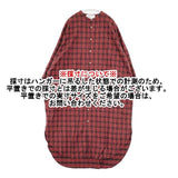 veritecoeur VC-2072 ノーカラーチェックネルシャツワンピース 定価28000円 ワンピース レッド レディース ヴェリテクール【中古】5-1101T∞