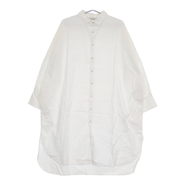 veritecoeur ST-106 ロングシャツ 定価24200円 ワンピース ホワイト レディース ヴェリテクール【中古】5-0511M♪