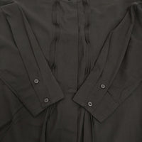 KURASHI&Trips ずっと愛せる大人のブラック とろみ素材のピンタックブラウス クラシアンドトリップス/北欧、暮らしの道具店【中古】5-0513M♪