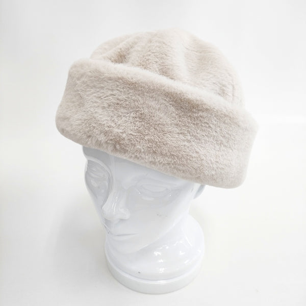 SM2 Samansa Mos2 フェイクファーキャップ サイズF 帽子 その他帽子 ベージュ レディース サマンサモスモス【中古】5-1016T◎
