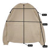 le colis 裏起毛 スナップボタン スウェットジャケット ブルゾン ベージュ レディース ルコリ【中古】5-1015T∞