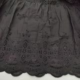 Heart Market レースティアードSK カットワーク ロングスカート ブラック レディース ハートマーケット【中古】5-0513M♪