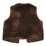 ZARA 新品 ボア ベスト ブラウン レディース ザラ【中古】5-1102T∞