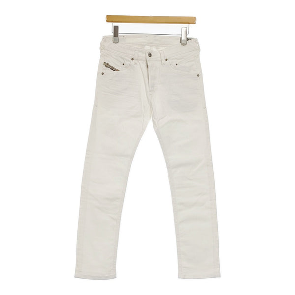 DIESEL 新品 BELTHER ストレッチスキニーホワイトデニム Ｗ28 デニムパンツ ホワイト レディース ディーゼル【中古】5-0513G♪