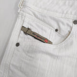 DIESEL 新品 BELTHER ストレッチスキニーホワイトデニム Ｗ28 デニムパンツ ホワイト レディース ディーゼル【中古】5-0513G♪