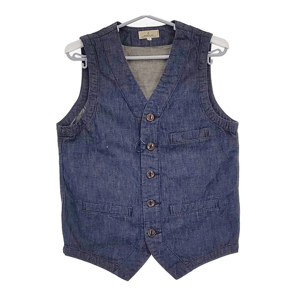 JAPAN BLUE JEANS 新品 インディゴ J42470J01 サイズS 定価12000円 ベスト ネイビー レディース ジャパンブルージーンズ【中古】5-0513M♪