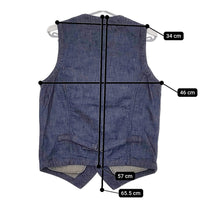 JAPAN BLUE JEANS 新品 インディゴ J42470J01 サイズS 定価12000円 ベスト ネイビー レディース ジャパンブルージーンズ【中古】5-0513M♪