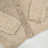 45R/45rpm シェットランドストレッチニットの908カーディガン 定価41800円 カーディガン ベージュ レディース フォーティーファイブアールピーエム【中古】5-1102T∞