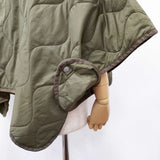 45R/45rpm ナイロンリップのキルトポンチョ 定価19800円 中綿 ポンチョ カーキ レディース フォーティーファイブアールピーエム【中古】5-1102T∞