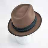 WEIRDO 中折れ フェルト サイズM 帽子 ハット ブラウン レディース ウィアード【中古】5-1016T◎