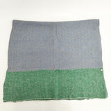 45R/45rpm ヘリンボーン 大判 マフラー ストール ブルー グリーン レディース フォーティーファイブアールピーエム【中古】5-1016T◎