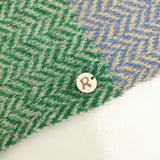 45R/45rpm ヘリンボーン 大判 マフラー ストール ブルー グリーン レディース フォーティーファイブアールピーエム【中古】5-1016T◎