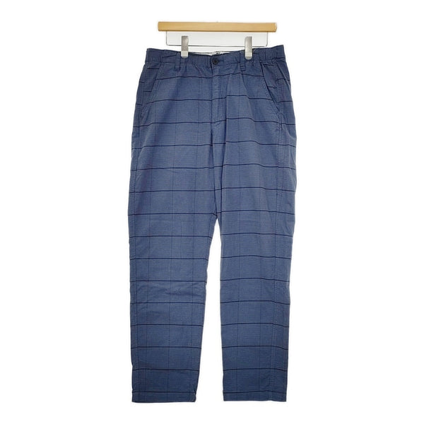 Levi's XX CHINO EZ TAPER ストレッチ テーパードパンツ イージーパンツ チェック柄 チノパンツ ブルー ブラック メンズ リーバイス【中古】5-0928T△