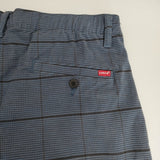 Levi's XX CHINO EZ TAPER ストレッチ テーパードパンツ イージーパンツ チェック柄 チノパンツ ブルー ブラック メンズ リーバイス【中古】5-0928T△