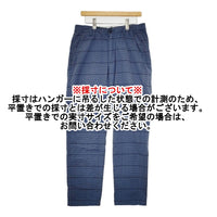 Levi's XX CHINO EZ TAPER ストレッチ テーパードパンツ イージーパンツ チェック柄 チノパンツ ブルー ブラック メンズ リーバイス【中古】5-0928T△