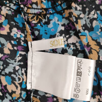 SOULEIADO 24AW コットンプリント シャーリングブラウス 定価26400円 75014401202 サイズ36 ブラウス シャツ ブルー 多色 レディース ソレイアード【中古】5-0319G◎