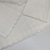 DES PRES 新品 パールレースステッチ ラグランスリーブプルオーバー 定価39600円 セーター ニット 24AW オフホワイト レディース デプレ【中古】5-1102T∞