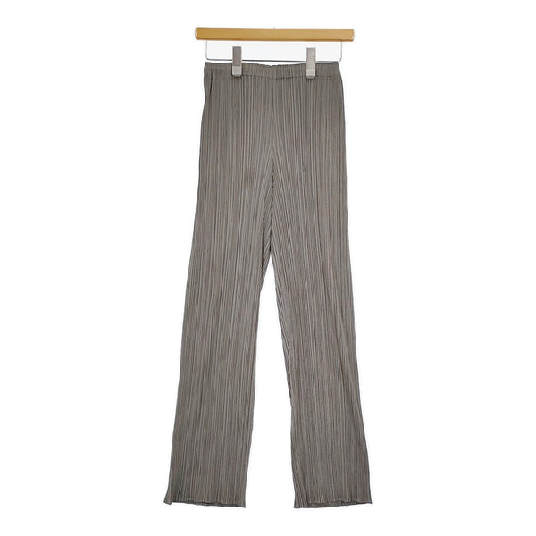 PLEATS PLEASE ISSEY MIYAKE プリーツパンツ PP63-JF402 サイズ3 パンツ グレー レディース プリーツプリーズ【中古】5-0513M♪