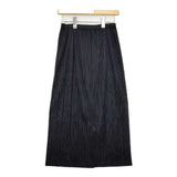PLEATS PLEASE ISSEY MIYAKE プリーツベロアスカート PP43-JG844 ロングスカート ブラック レディース プリーツプリーズ【中古】5-1102T∞