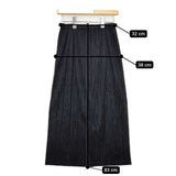 PLEATS PLEASE ISSEY MIYAKE プリーツベロアスカート PP43-JG844 ロングスカート ブラック レディース プリーツプリーズ【中古】5-1102T∞