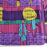 PLEATS PLEASE ISSEY MIYAKE プリーツプリーズ 石畳の街風景 プリントジップアップシャツジャケット イッセイミヤケ PP63-JC681 ジャケット パープル 多色 レディース プリーツプリーズ【中古】5-0319G◎