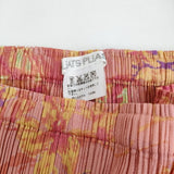 PLEATS PLEASE ISSEY MIYAKE プリーツスカート 花柄 PP51-JG584 サイズ4 ロングスカート ピンク レディース プリーツプリーズ【中古】5-0511M♪