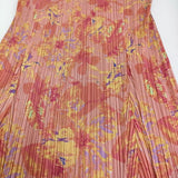PLEATS PLEASE ISSEY MIYAKE プリーツスカート 花柄 PP51-JG584 サイズ4 ロングスカート ピンク レディース プリーツプリーズ【中古】5-0511M♪