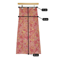 PLEATS PLEASE ISSEY MIYAKE プリーツスカート 花柄 PP51-JG584 サイズ4 ロングスカート ピンク レディース プリーツプリーズ【中古】5-0511M♪