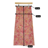 PLEATS PLEASE ISSEY MIYAKE プリーツスカート 花柄 PP51-JG584 サイズ4 ロングスカート ピンク レディース プリーツプリーズ【中古】5-0511M♪
