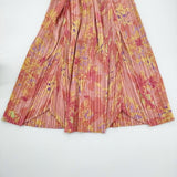 PLEATS PLEASE ISSEY MIYAKE プリーツスカート 花柄 PP51-JG584 サイズ4 ロングスカート ピンク レディース プリーツプリーズ【中古】5-0511M♪
