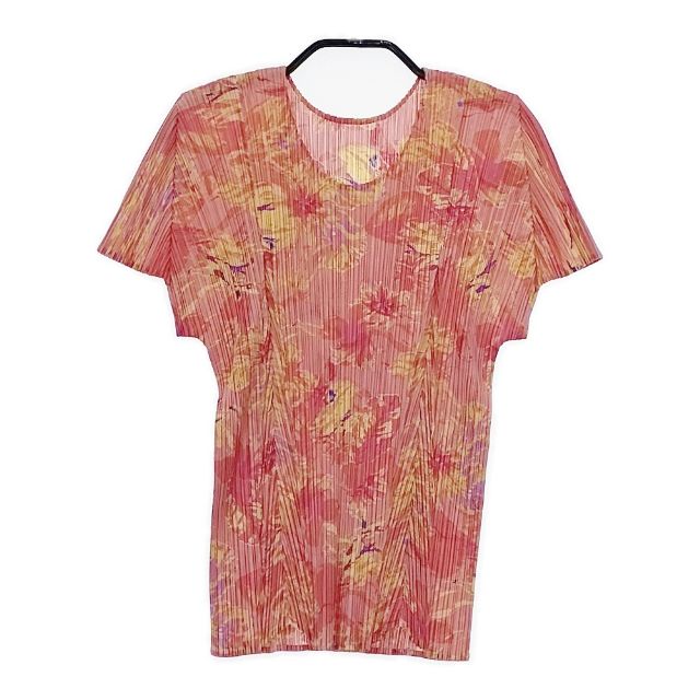 PLEATS PLEASE ISSEY MIYAKE プリーツ 花柄 PP51-JK581 半袖Tシャツ