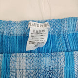 PLEATS PLEASE ISSEY MIYAKE プリーツスカート ペチコート付 メッシュ PP71-JG723 Lブルー ホワイト レディース プリーツプリーズ【中古】5-0511M♪