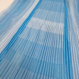 PLEATS PLEASE ISSEY MIYAKE プリーツスカート ペチコート付 メッシュ PP71-JG723 Lブルー ホワイト レディース プリーツプリーズ【中古】5-0511M♪