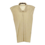 PLEATS PLEASE ISSEY MIYAKE プリーツ ノースリーブ PP04-JK605