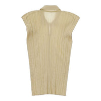最旬ダウン PLEATS PP04-JK605 ノースリーブ プリーツ MIYAKE ISSEY PLEASE トップス
