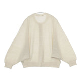 mina perhonen za8600 fog lake アルパカ ニットカーディガン サイズ38 定価68200円 カーディガン エクリュ オフホワイト レディース ミナペルホネン【中古】5-1102T∞