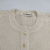 mina perhonen za8600 fog lake アルパカ ニットカーディガン サイズ38 定価68200円 カーディガン エクリュ オフホワイト レディース ミナペルホネン【中古】5-1102T∞