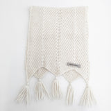 mina perhonen aaa7940 nuoli アルパカ マフラー ストール 定価30800円 マフラー オフホワイト レディース ミナペルホネン【中古】5-1016T◎