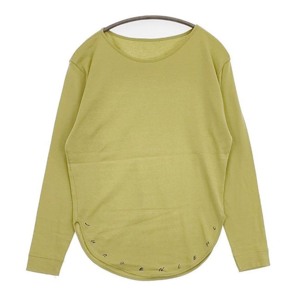 JURGEN LEHL J0183UB151 コットン ロゴ 長袖Ｔシャツ カットソー ロンＴ ライトグリーン レディース ヨーガンレール【中古】5-0810M∞