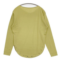 JURGEN LEHL J0183UB151 コットン ロゴ 長袖Ｔシャツ カットソー ロンＴ ライトグリーン レディース ヨーガンレール【中古】5-0810M∞