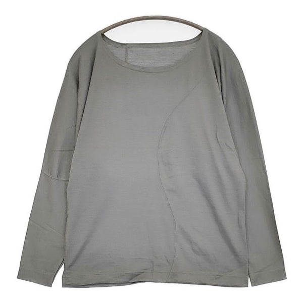 JURGEN LEHL J0121UB043 ウールシルク 長袖Ｔシャツ カットソー ロンＴ グレー レディース ヨーガンレール【中古】5-0810M∞