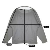 JURGEN LEHL J0121UB043 ウールシルク 長袖Ｔシャツ カットソー ロンＴ グレー レディース ヨーガンレール【中古】5-0810M∞
