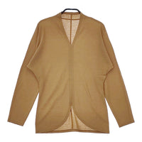 JURGEN LEHL J0131UB101 ウール Vネック サイズM 長袖Ｔシャツ カットソー ロンＴ キャメルブラウン レディース ヨーガンレール【中古】5-0412M△