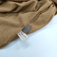 JURGEN LEHL J0131UB101 ウール Vネック サイズM 長袖Ｔシャツ カットソー ロンＴ キャメルブラウン レディース ヨーガンレール【中古】5-0412M△